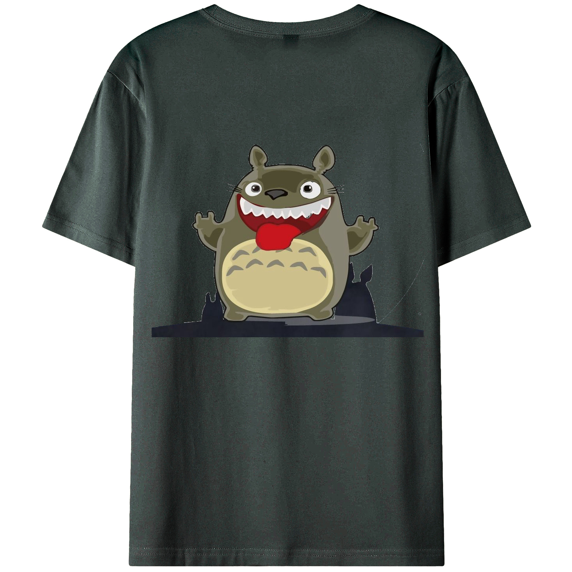 （画像用） となりのトトロ 草壁メイ 草壁サツキ My Neighbor Totoro Satsuki Kusakabe Mei Kusakabe 綿100％ メンズ半袖Tシャツ（バックプリント） 通気性